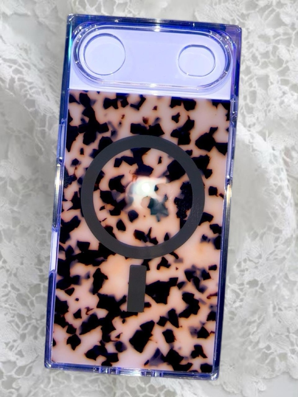 Flaunt iPhone Air Case (6.6”) in Blonde Tortoise Shell 🐢⚫️